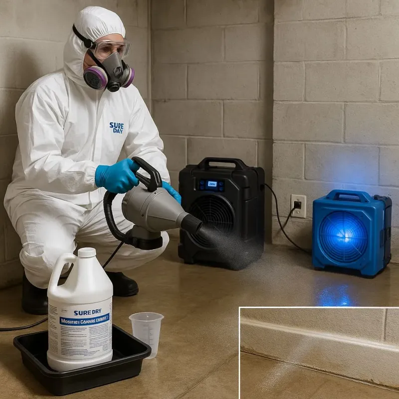 Sanitization and Odor Removal process in Castle Hayne, NC